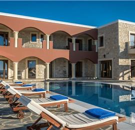 8 bedroom luxury villa with pool near Koutsounari, sleeps 16